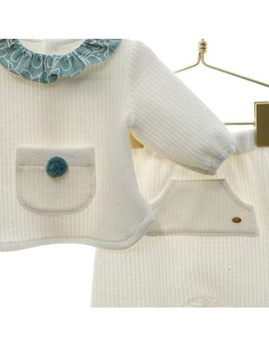 MI3003 BABY SET WITH PM POM BRAND MICOLINO