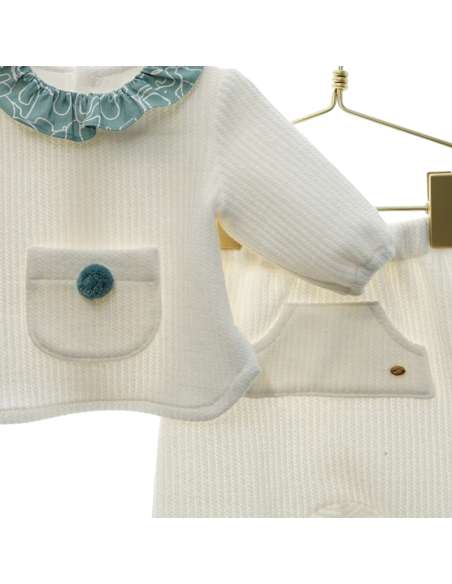 MI3003 BABY SET WITH PM POM BRAND MICOLINO