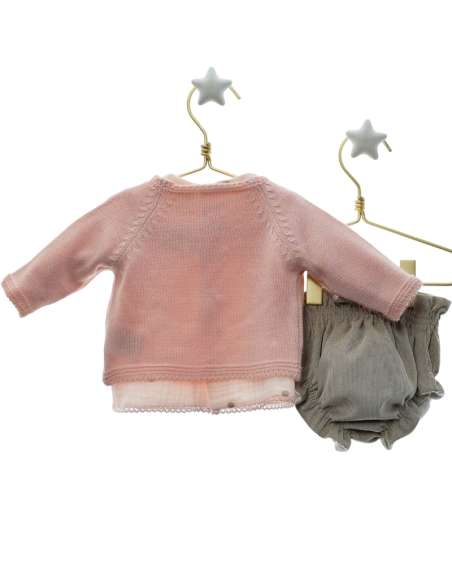 MI3024 CONJUNTO TRES PIEZAS CAMISA, BRAGUITA Y REBECA MICOLINO