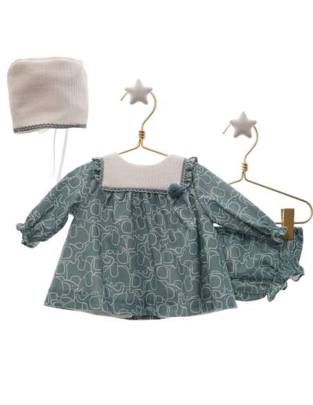 MI7001 JESUSITO ELEPHANT SET, PANTIES AND HOOD BRAND  MICOLINO