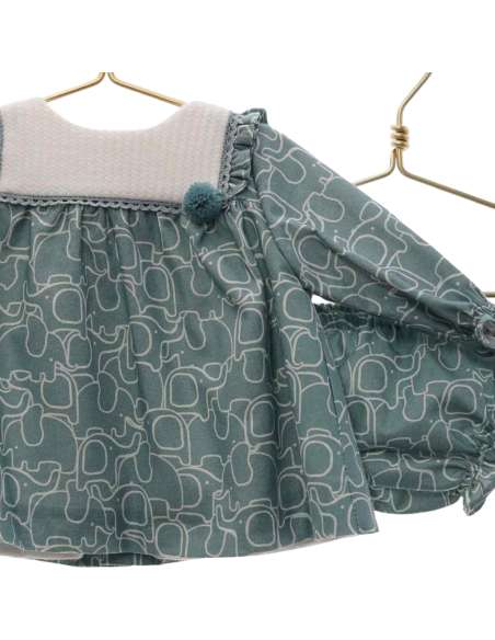 MI7001 JESUSITO ELEPHANT SET, PANTIES AND HOOD BRAND  MICOLINO