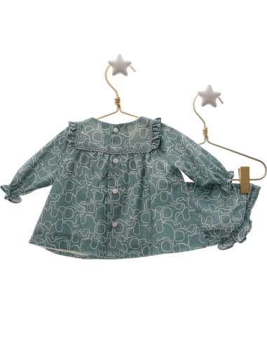 MI7101 POMPON DRESS AND NAPPY COVER SET BRAND...