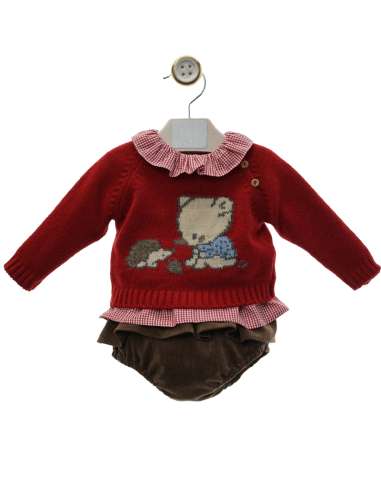 Y0208 SET OF THREE PIECES BEAR AND HEDGEHOG PAPPY