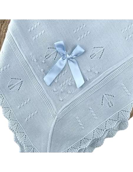 101720C KNITTED BABY SHAWL BRAND ALMA