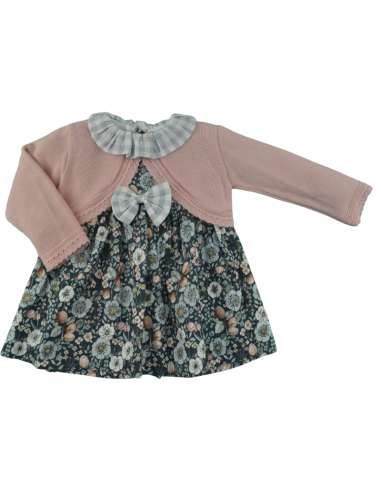 24635 BABY DRESS WITH CARDIGAN BABY FERR