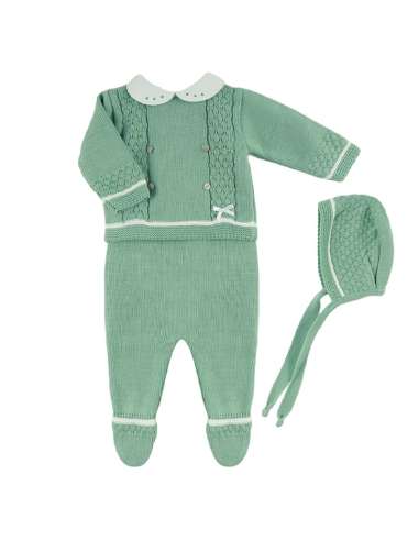 DF4028   GREEN WOOL BRAID SET