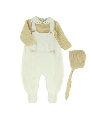 DF4029 WOOL OVERALLS WITH BOWS