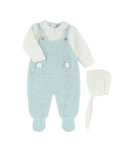 DF4032 LIGHT BLUE WOOL PANTS WITH BRAIDS 2