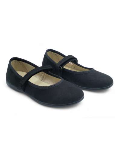 Suede Mary Janes with rubber sole 1750 black