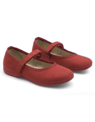 Suede Mary Janes with rubber sole 1750 red