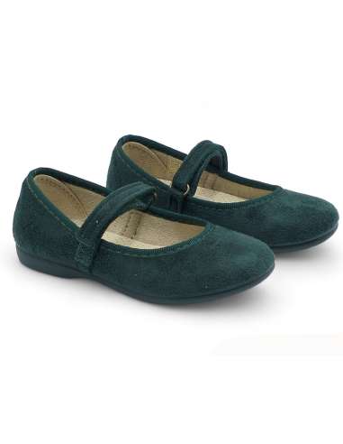 Suede Mary Janes with rubber sole 1750 green