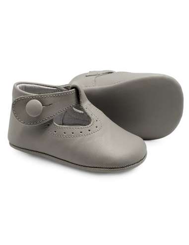 Pepito de Bebé en piel con cierre de botón 850B...