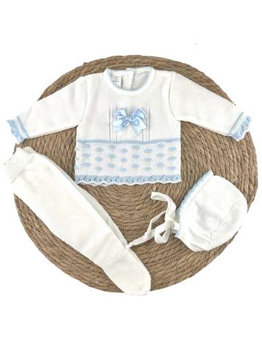 3115BC BABY SET IN WOOL BRAND LA CASITA DE PEPITO