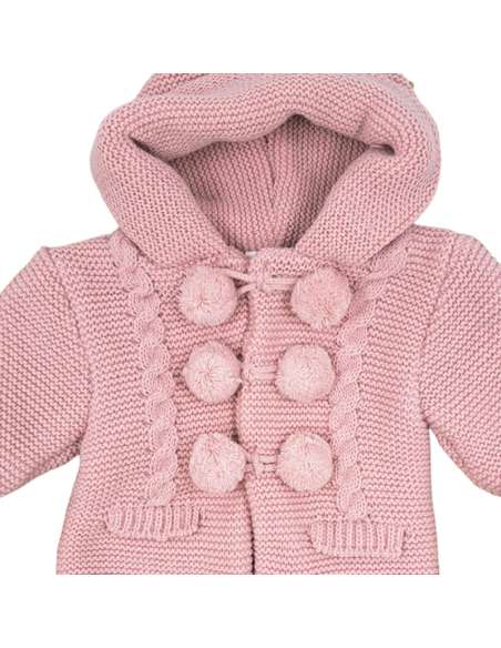 550.2 ROSA PALO  KNITTED COAT WITH HOOD BRAND BABY FASHION