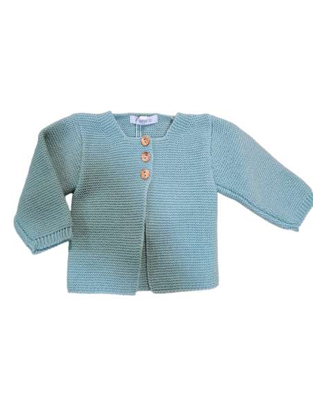 C014 GREEN KNITTED COAT BRAND CORALO