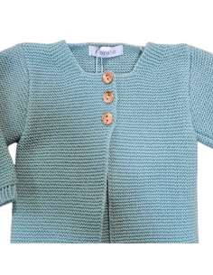 C014 GREEN KNITTED COAT BRAND CORALO 2