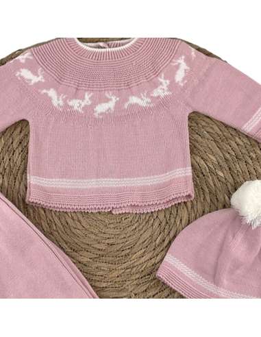 170030M CONJUNTO BEBE LANA