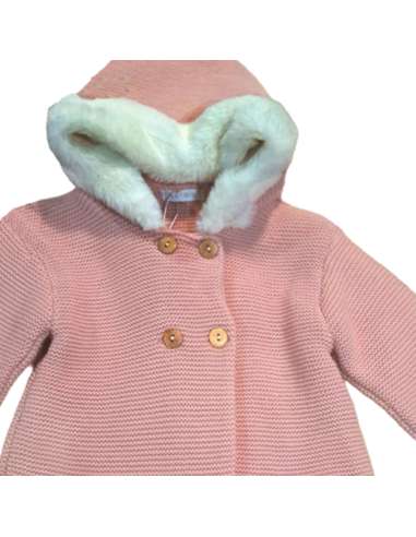 CO3 ROSA PALO BABY COAT WITH HOOD BRAND CORALO