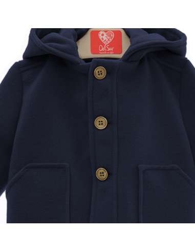 3995DS BLUE BOY COAT WITH HOOD BRAND DEL SUR