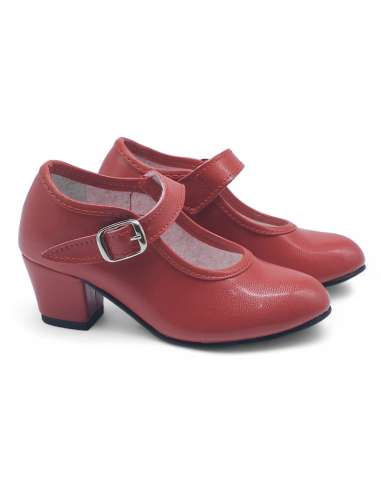 Zapato de Sevillana Pasos De Baile Modelo 15 rojo