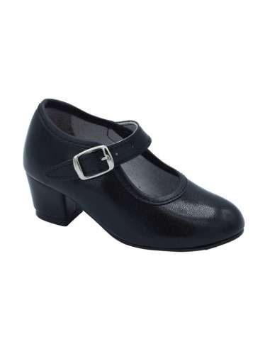 Zapato de Sevillana Pasos De Baile Modelo 15 Negro