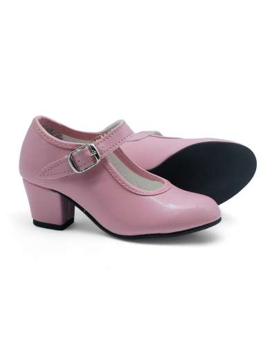 Zapato de Sevillana Pasos De Baile Modelo 15 Rosa