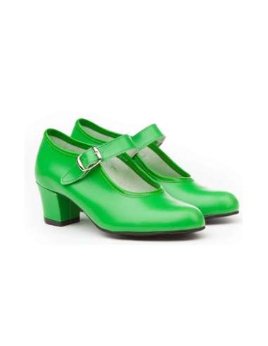 Zapato de Sevillana Pasos De Baile Modelo 15 Verde