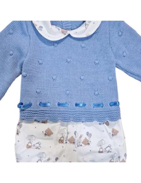 523.4 CONJUNTO PARA BEBE. TREN ANIMALES. BABY FASHION