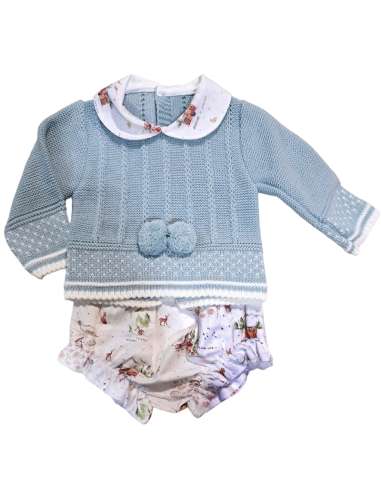 523.5 CONJUNTO PARA BEBE. ANIMALES MONTAÑA. BABY FASHION