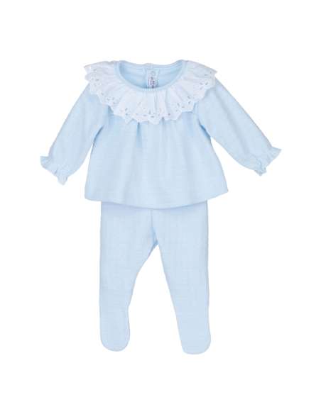 17631 CELESTE CONJUNTO POLAINA  MARCA CALAMARO