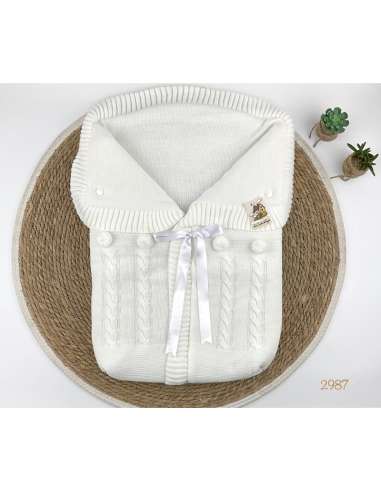 2987 WOOL BABY SACK WHITE