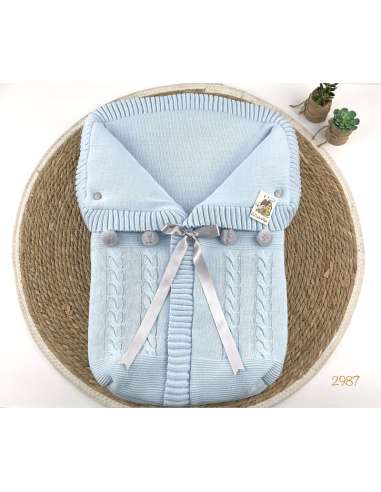 2987 WOOL BABY SACK  BLUE