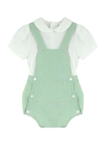 025209 IGUANA ROMPER GREEN  BRAND BABYFERR