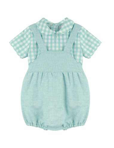 025214  ROMPER WITH SHIRT BRAND BABYFERR