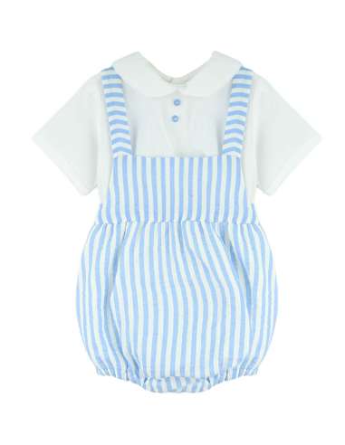 025215 DELFIN ROMPER WITH SHIRT BLUE BRAND BABYFERR