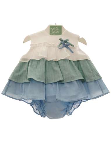 MP0044 GIRLS DRESS WITH KNICKERS BRAND MARTA Y PAULA