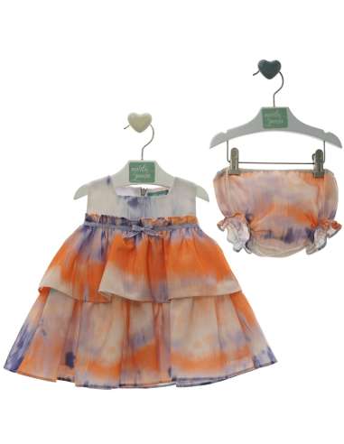 MP0328 GIRLS DRESS WITH KNICKERS BRAND MARTA Y PAULA