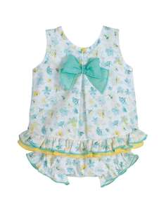 22079 Romper with Bow Kara Calamaro