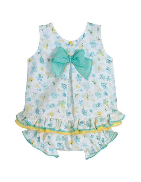 22079 Romper with Bow Kara Calamaro