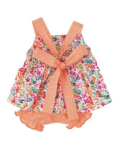 022082 Tasmania Flowers baby dress Calamaro