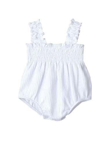 032469 White Baby Dungarees Rhodes Calamaro