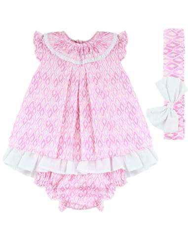 025112 BABY DRESS 3 PIECES BRAND BABYFERR