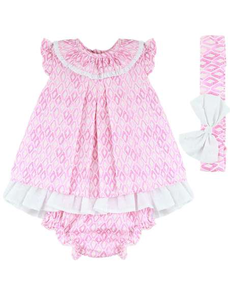 25112 BABY DRESS 3 PIECES BRAND BABYFERR