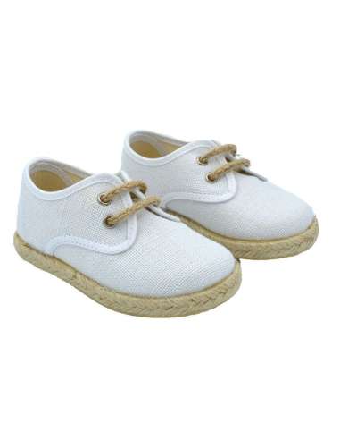 ESPADRILLES CANVAS IN LINEN FOR BOYS 267 WHITE