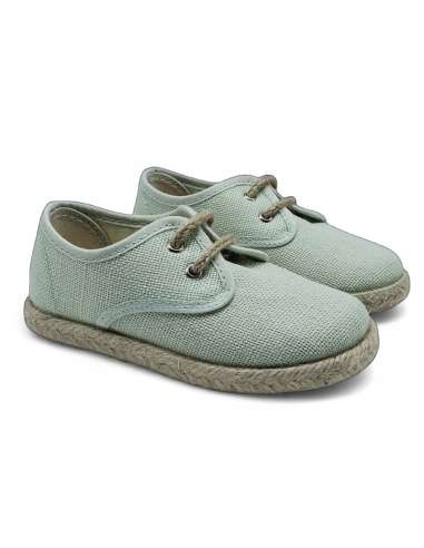 ESPADRILLES CANVAS IN LINEN FOR BOYS 267 SALVIA