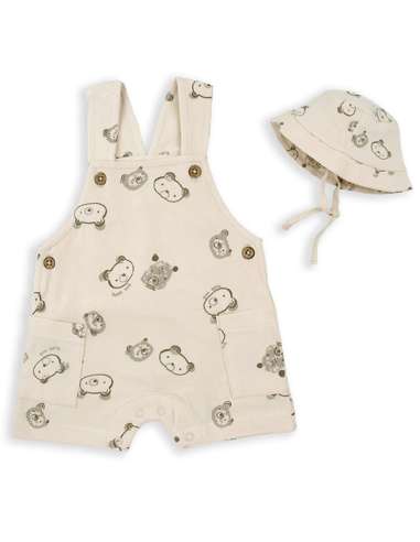 50076 BABY BOY OVERALLS WITH HAT BRAND BABYBOL