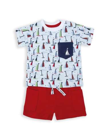 52040 TWO PIECE BABY BOY SET BRAND BABYBOL