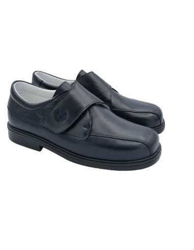 06893 Boys shoes in leather Yowas Navy