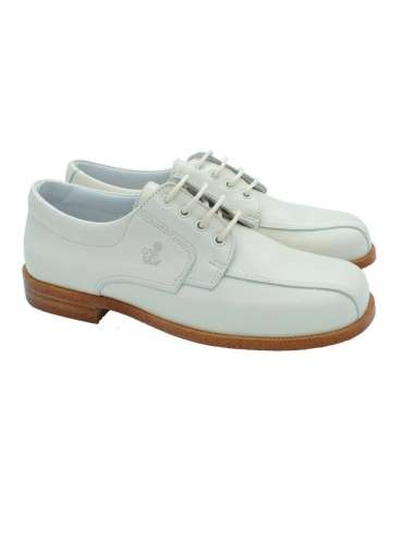 06894 Boys shoes in leather Yowas Beig