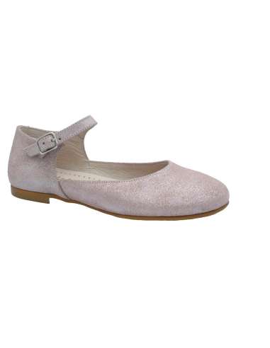 025501Ceremony girl shoes in Leather Yowas Pink